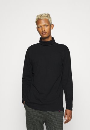 ROLLNECK TEE - Pitkähihainen paita - black