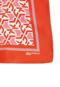 Karl Lagerfeld Jeans GEO MONOGRAM - Tørklæde / Halstørklæder - red all over monogram print