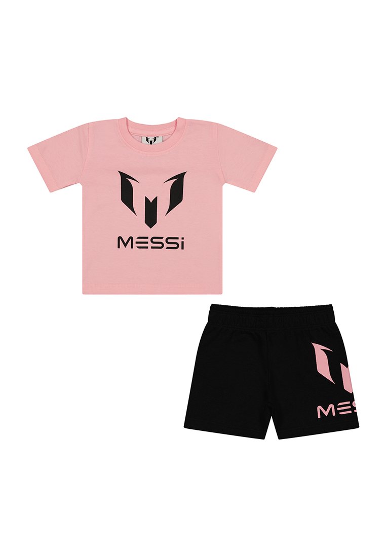 MESSI T-shirt print donkerroze