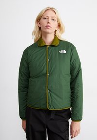 The North Face REVERSIBLE VISOKE JACKET - Outdoorová bunda - forest olive/pine needle