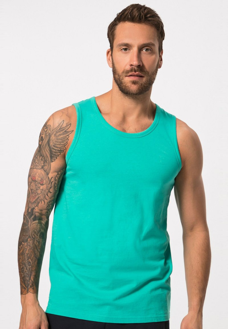 JP1880 TANK ÄRMELLOS RUNDHALS - Unterhemd/-shirt - light caribbean green