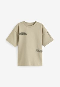 Next RELAXED FIT HEAVYWEIGHT SHORT SLEEVE 3 PACK - Apdrukāts T-krekls - green stone mauve