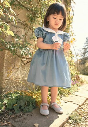 SAILOR COLLAR TAFFETA - Jurk - blue