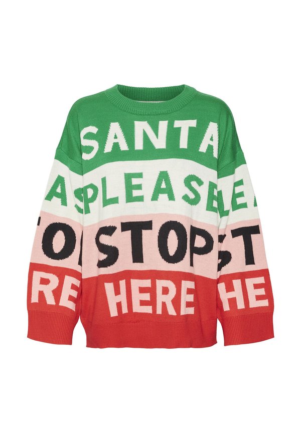 VMSANTATEXT LS O-NECK XMAS - Jumper2