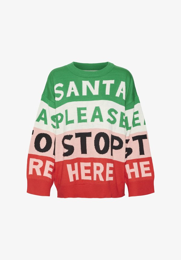 VMSANTATEXT LS O-NECK XMAS - Jumper2