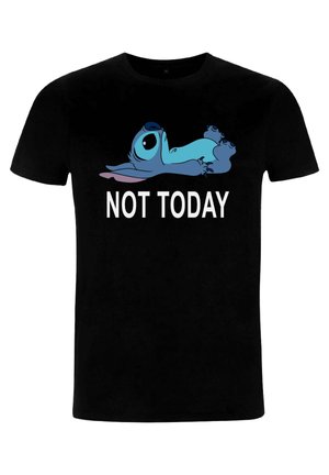 DISNEY LILO & STITCH NOT TODAY - T-shirt med print - black