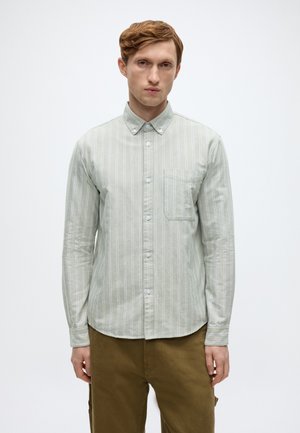 RELAXED - Skjorte - olive big stripe
