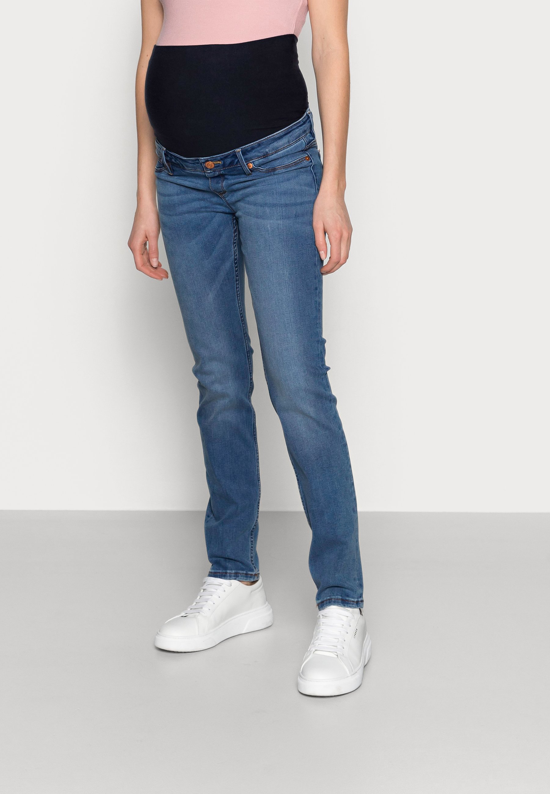 Lindex CLARA - Aptempti džinsai - blue 