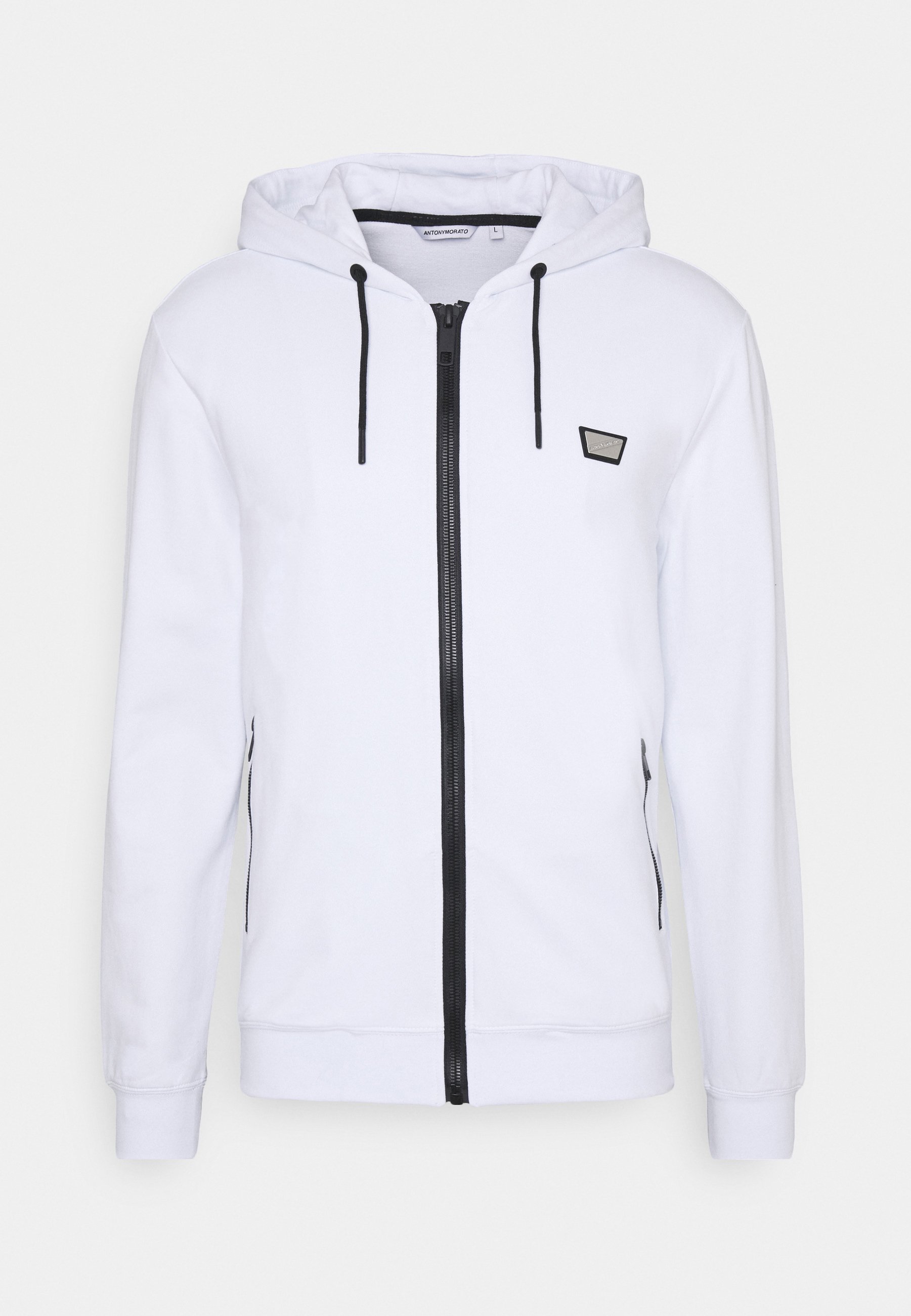 Antony Morato HOODIE SLIM FIT - Sweater met rits - bianco/wit - Zalando.nl