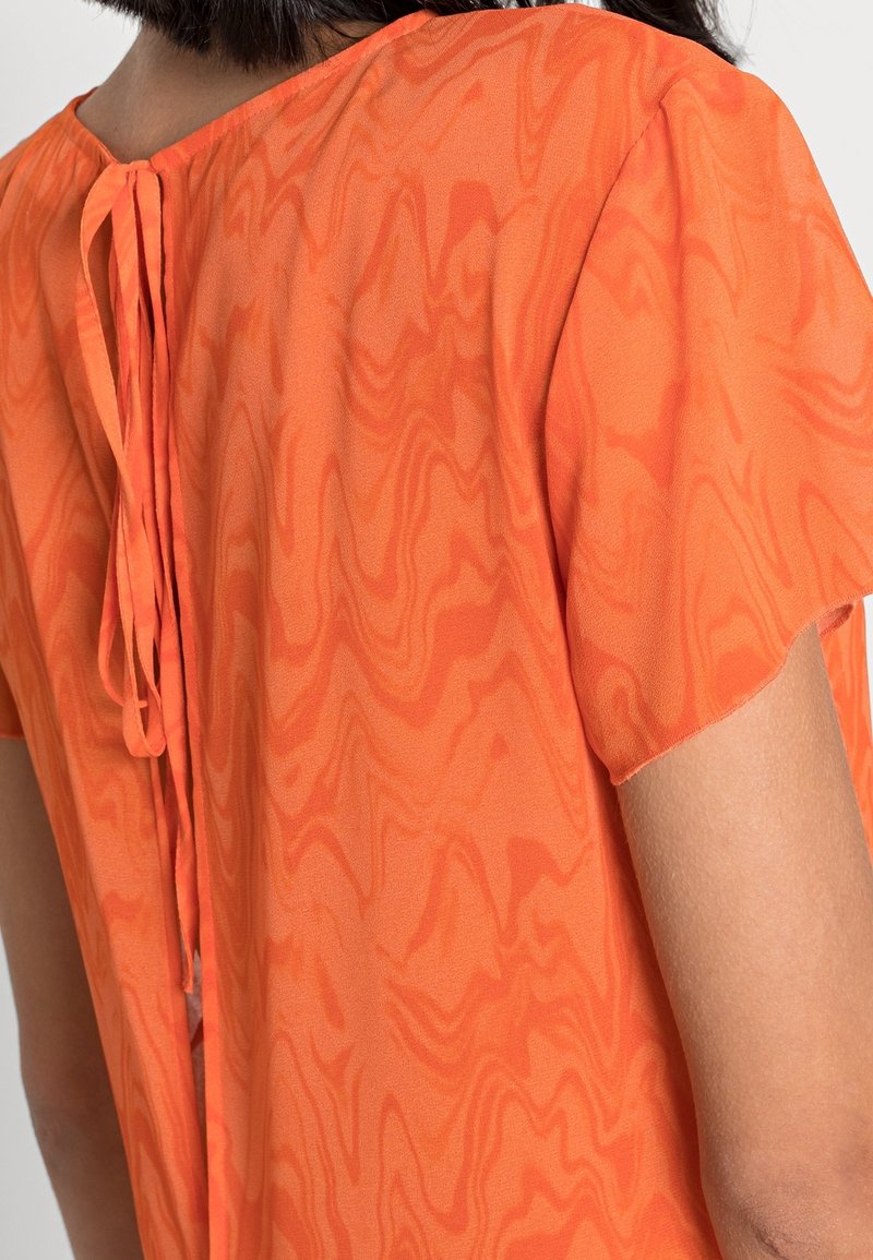 weekday orange dress WEEKDAY Orange Satin Noemi Slip Dress UK 8