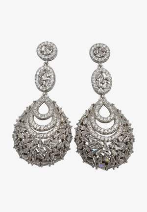 HEBE JEWELS, Ohrringe - weiß silberfarben