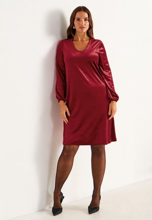 V-NECK - Cocktailklänning - dark red