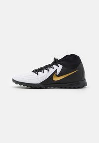 Nike Performance - PHANTOM LUNA II ACADEMY TF - Botas de fútbol multitacos - white/black/metallic gold coin Imagen en miniatura 1