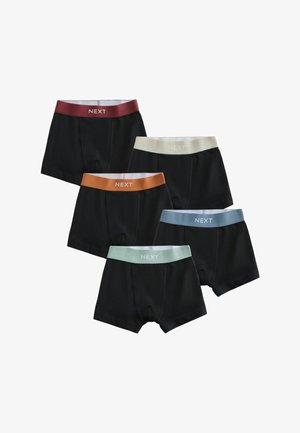 Next, REGULAR FIT - TRUNKS 5 PACK - Boxers - black with central logo waistband
