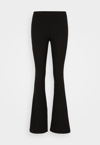 Calvin Klein CRINKLED FLARED - Pantaloni - black