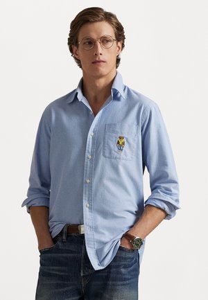 CUSTOM FIT POLO BEAR OXFORD SHIRT - Hemd - blue