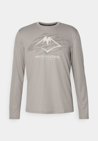 FUJITRAIL LOGO TOP - Top s dlhým rukávom - moonrock/fellow yellow/oatmeal