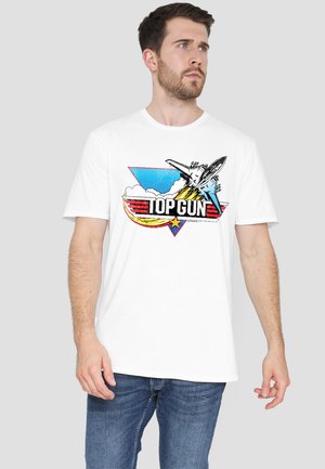 JET SWOOP LOGO - Print T-shirt - white