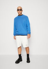 Carlo Colucci PARALLELO UNISEX - Strickpullover - blue/navy