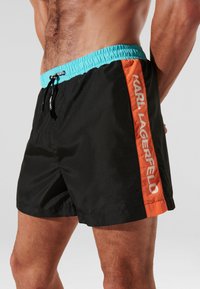 KARL LAGERFELD COLOURBLOCK - Plaukimo šortai - black