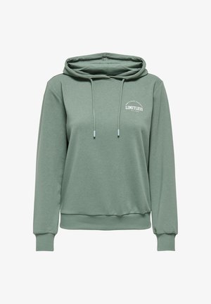 ONLY Play ONPCAVA LIFE HOOD LS LOOSE SWT - Sweat à capuche - laurel wreath
