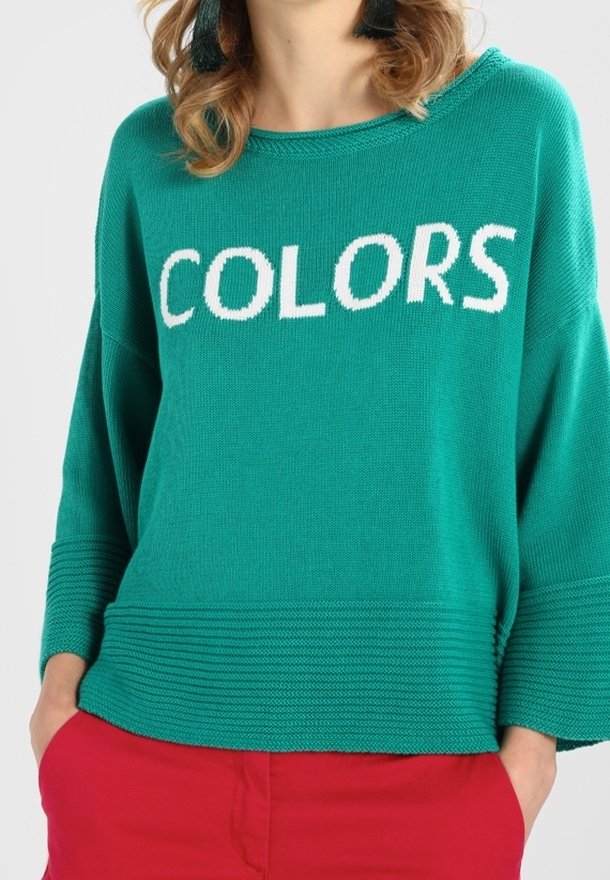 United Colors of Benetton Stickad tröja - green