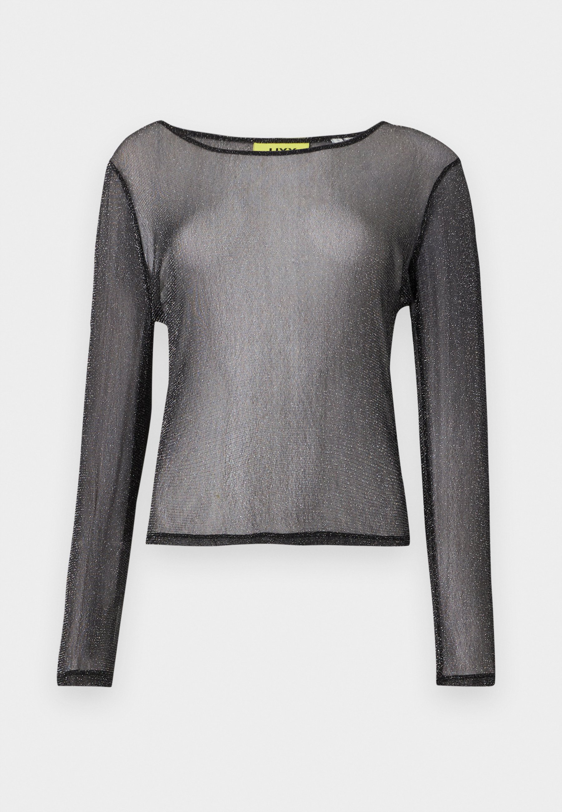 JJXX JXMELIA GLITTER - Long sleeved top - black - Zalando.co.uk