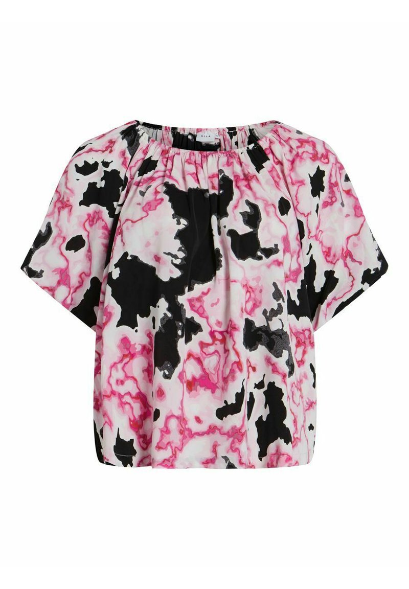 Vila T-shirt print zwart