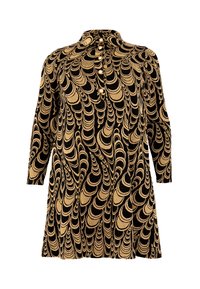 YOEK AVEC FERMETURE À BOUTON - Blusenkleid - black