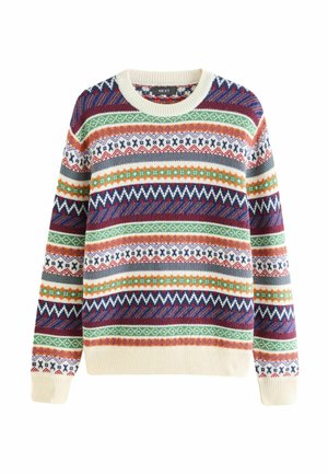 Next FIT FAIRISLE PATTERN  - Džemperis - multi ecru cream