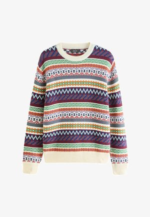 Next FIT FAIRISLE PATTERN - Džemperis - multi ecru cream