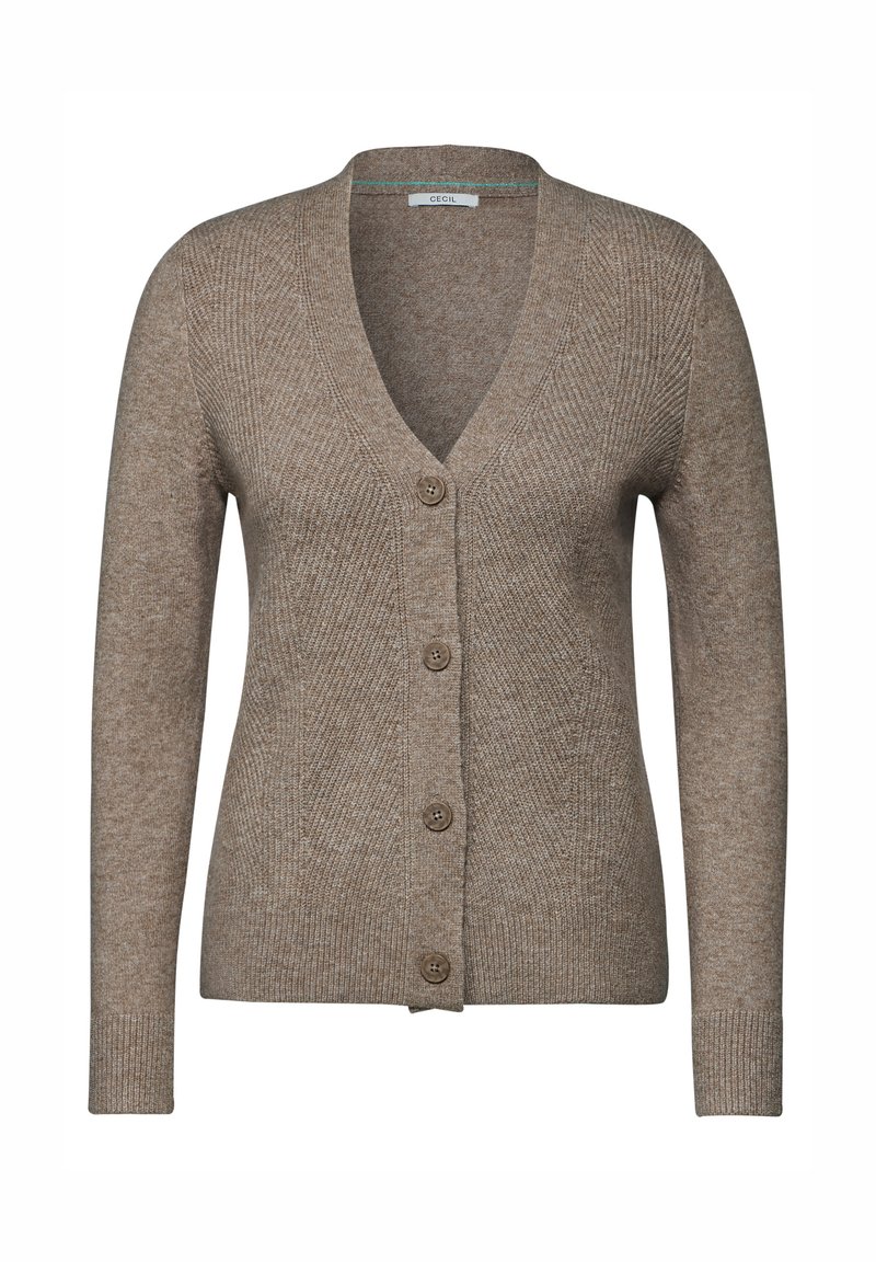 Cardigan Sweaters Cardigan Dunkelbraun Cecil Cardigan Braun