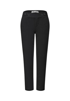 Street One, SLIM LEG HOSE IM LOOSE FIT IN SCUBAQUALITÄT - Pantaloni - black