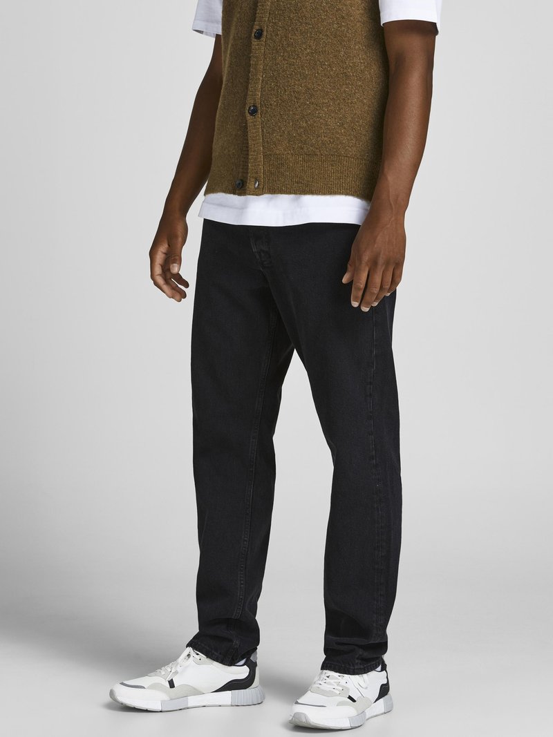Jack & Jones CHRIS ORIGINAL - Jeans straight leg - black denim/svart ...