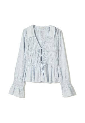 RUSTIC GATHERED - Blouse - light blue