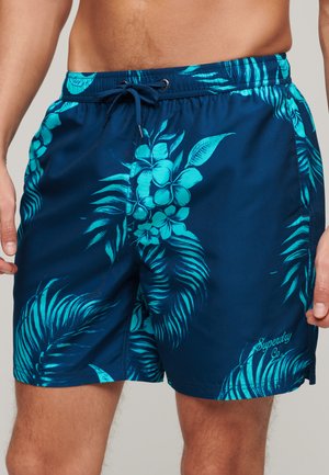 Superdry & Co HAWAIIAN PRINT 17 - Bañador corto - palm print navy