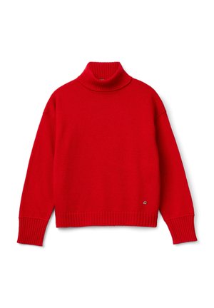 WITH TURTLENECK AND LOGO - Trui - red