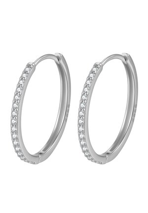 Clear Stone M Hoop - Pendientes - silver coloured