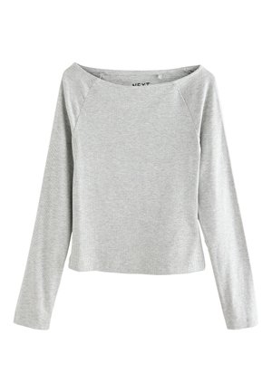 Next REGULAR FIT - OPEN SLASH NECK SOFT TOUCH - Langarmshirt - grey