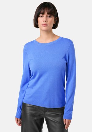 LANGARM RUNDHALS - Strickpullover - regatta blue