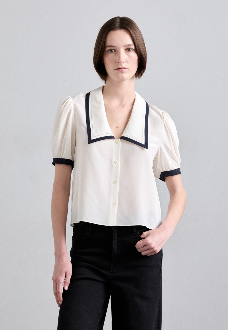 FRAME SAILOR BLOUSE - Button-down blouse - cream multi