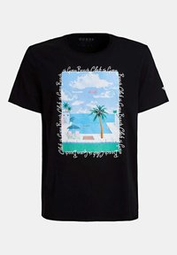 Guess Camiseta estampada - black