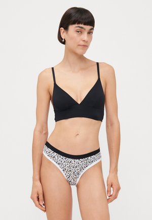 WOMAN BRIEF 3 PACK - Briefs - black/white