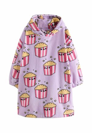 HOODED BLANKET - Kylpytakki - lilac purple popcorn