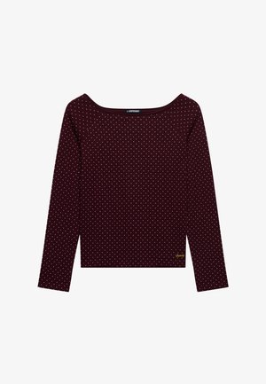 Superdry & Co, SUPERDRY - Strickpullover - port red polka dot