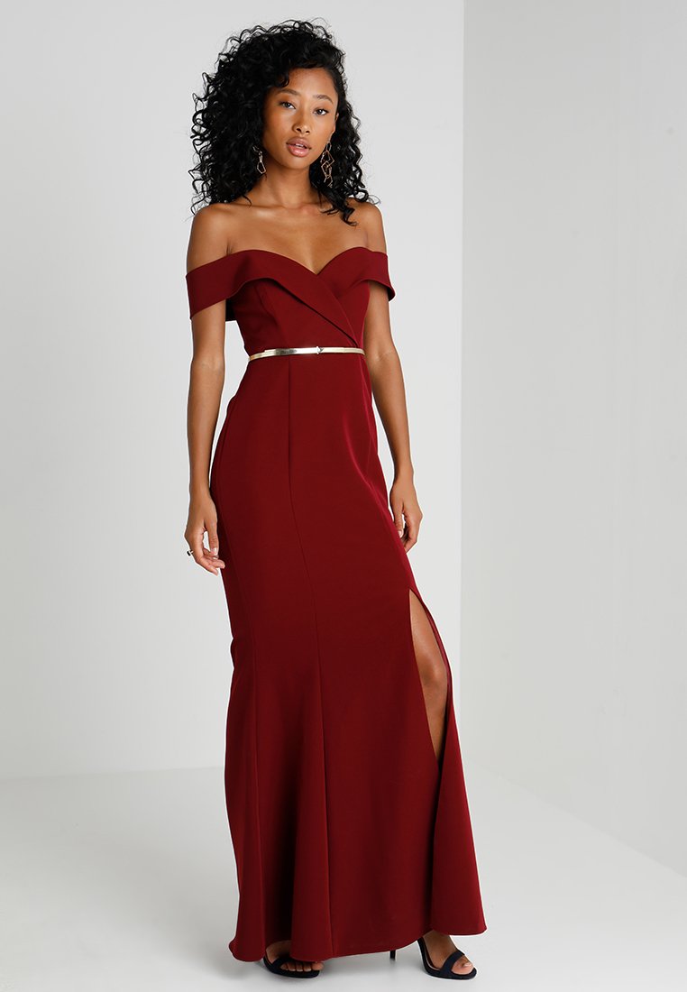 forever new sara off shoulder gown