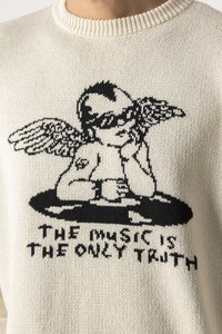 Kaotiko PUNK UNISEX - Džemper - ivory