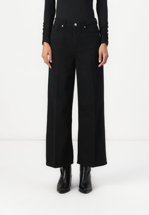 WIDE LEG  - Leveälahkeiset - black