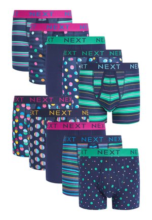 A FRONTS 10 PACK - Boxerbriefs - navy spot stripe