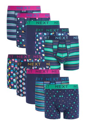 10 PACK - Panties - navy spot stripe